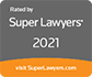 Rated by Super Lawyers 2021 badge